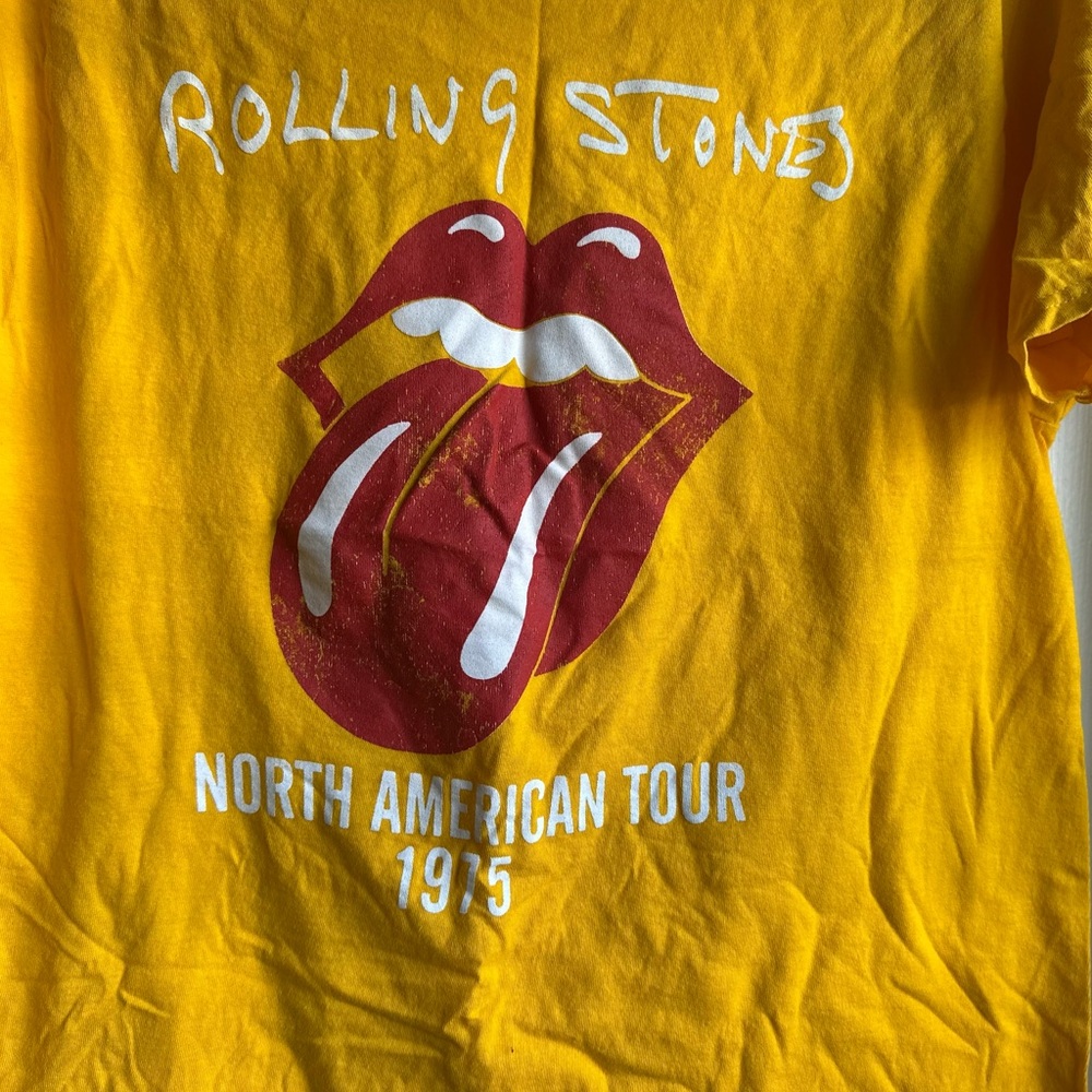 the Rolling Stones Kids Yellow Tour T-Shirt